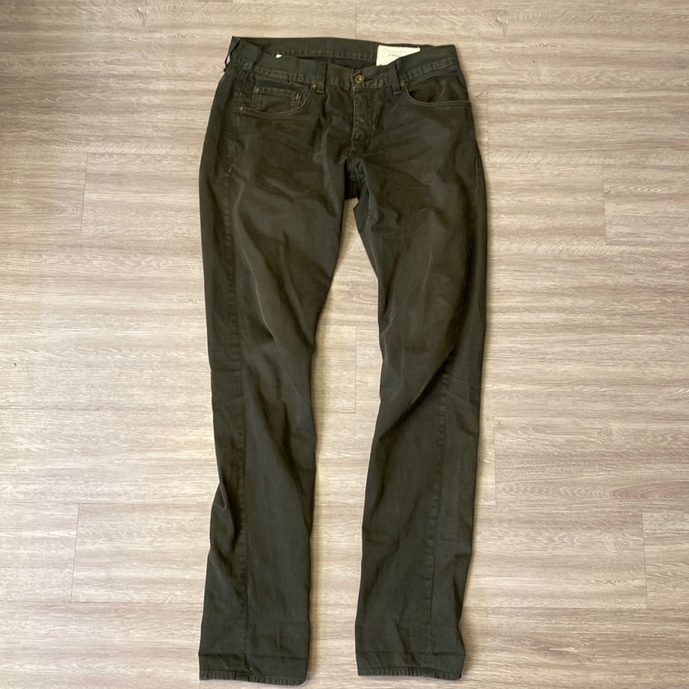Rag & Bone Standard Issue Forest Green 5 Pocket Pants